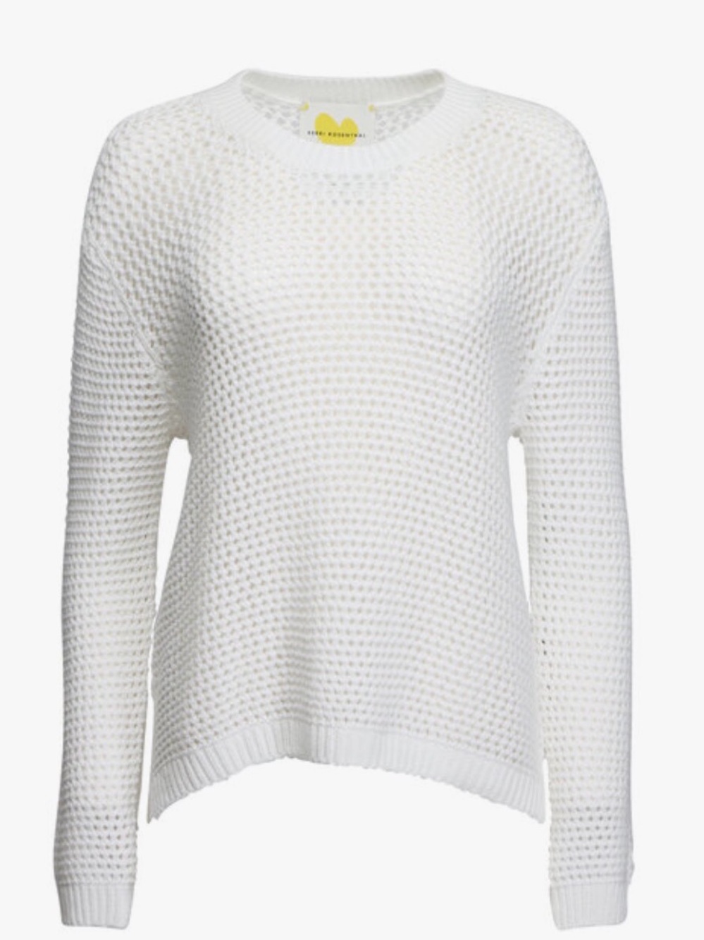 Kerri Rosenthal Open Knit Heart Sweater